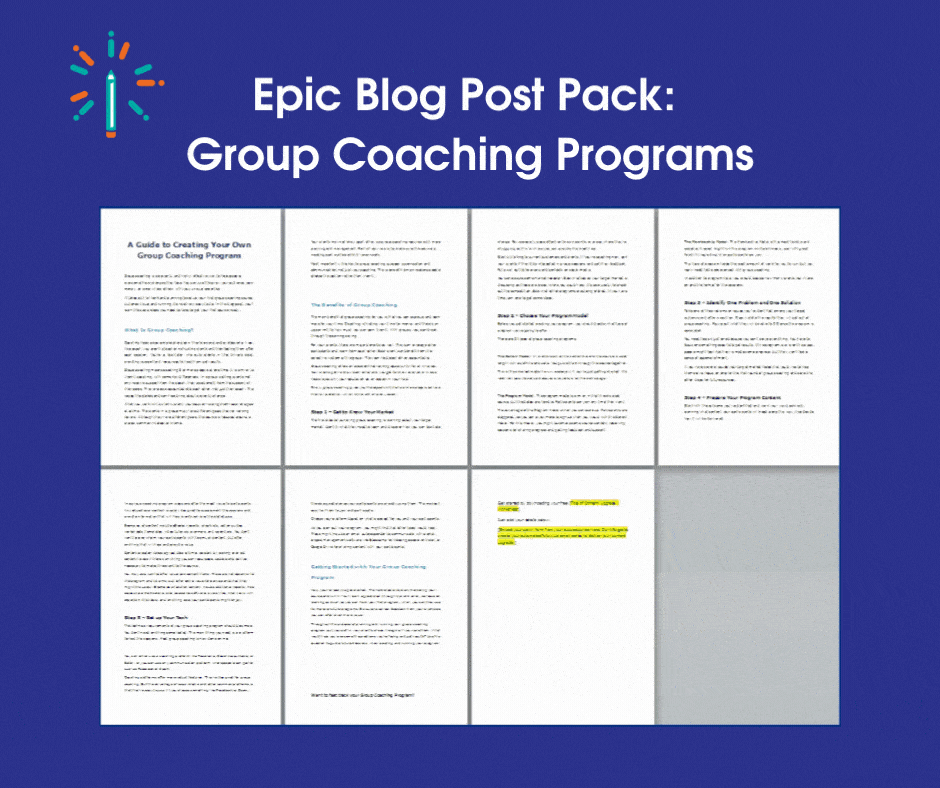 GroupCoachingBlogPostPack_SalesPage GroupCoachingBlogPostPack SalesPage