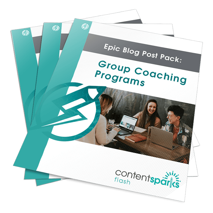 GroupCoachingBlogPostPack_eCovers3D create group coaching program