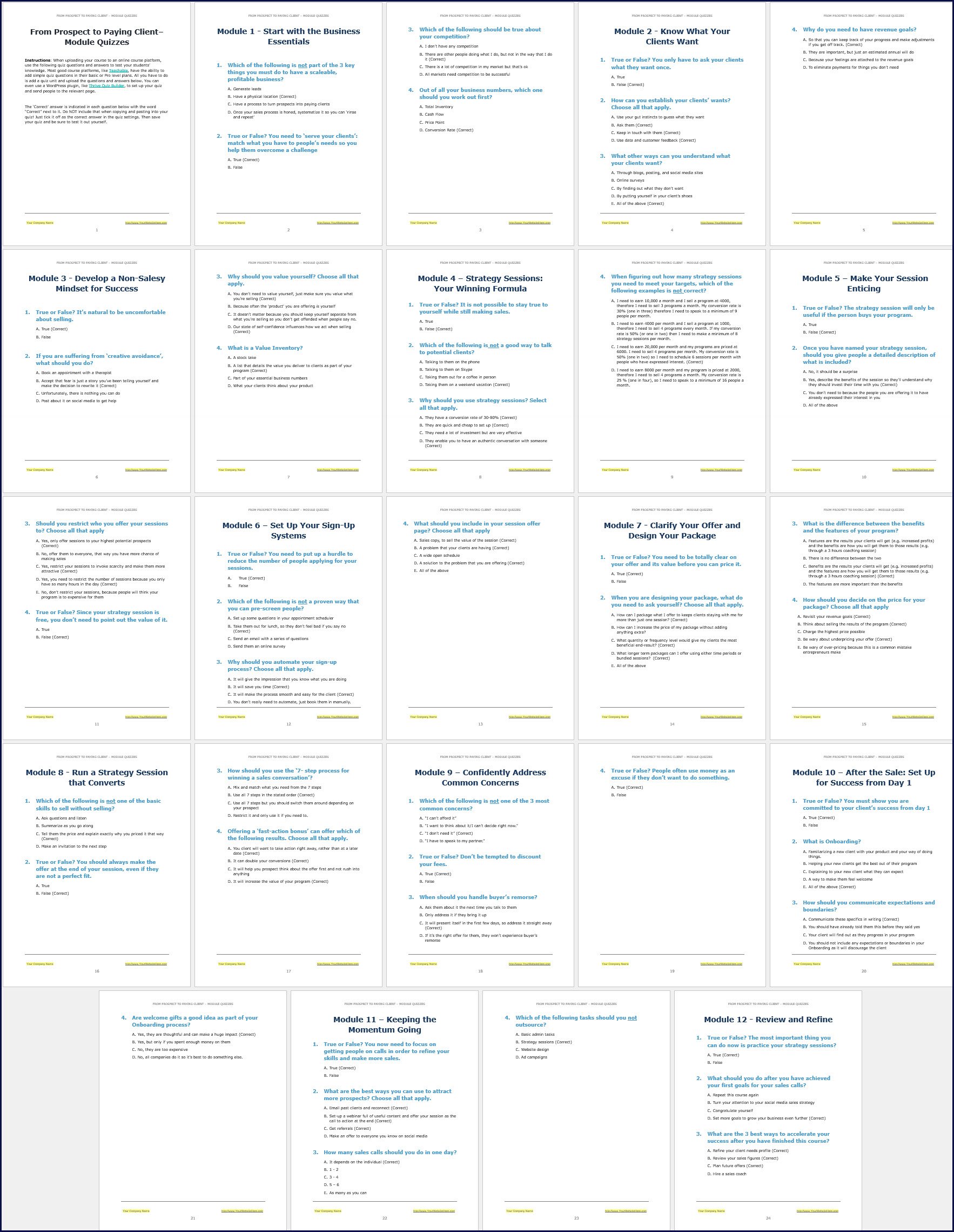 Prospect Client_ModuleQuizzes Prospect Client ModuleQuizzes