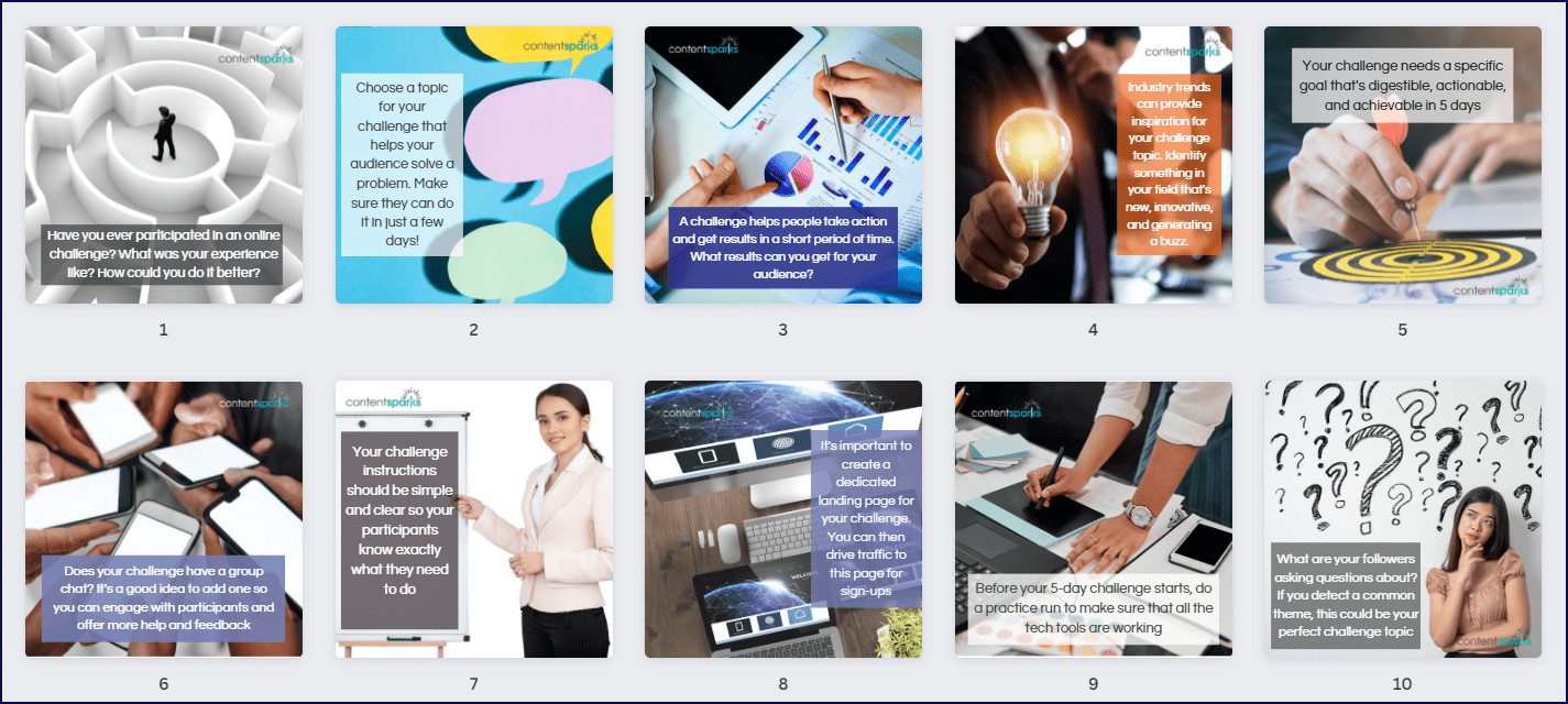 The 5 Day Challenge Success Blueprint Bonus Social Media Images