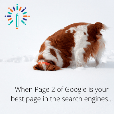 First Page of Google - Dog with head in the snow First Page of Google Dog with head in the snow