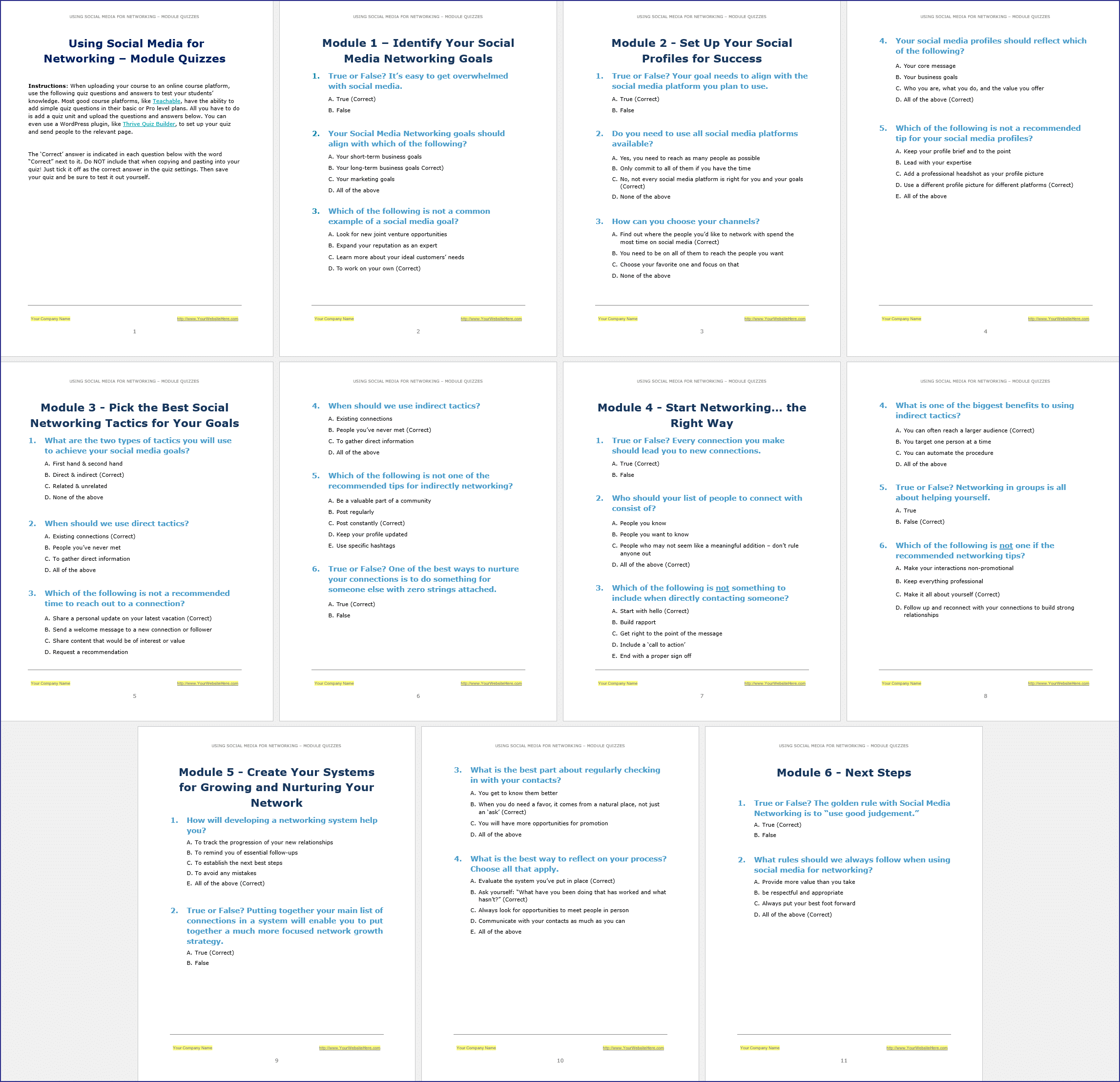 SMNetworkingUpgrade - Module Quizzes SMNetworkingUpgrade Module Quizzes 1