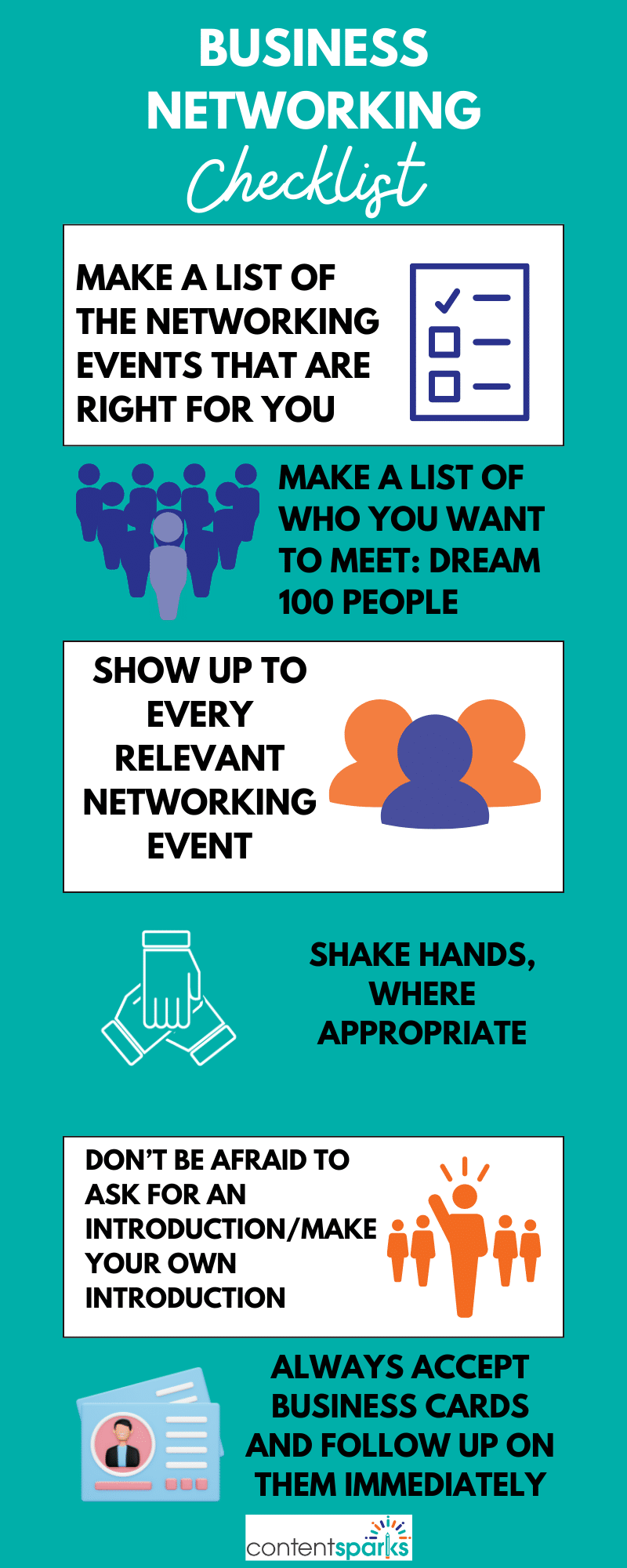 Business Networking Checklist Business Networking checklist