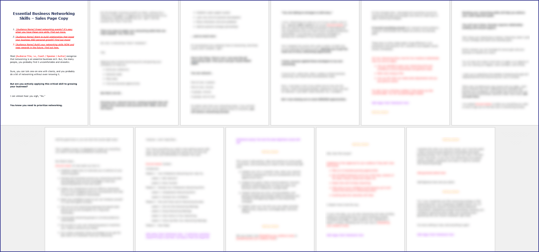 NetworkingSkillsUpgrade_SalesPageCopy NetworkingSkillsUpgrade SalesPageCopy