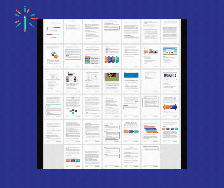 Core Values - Sales Page gif Core Values Sales Page gif