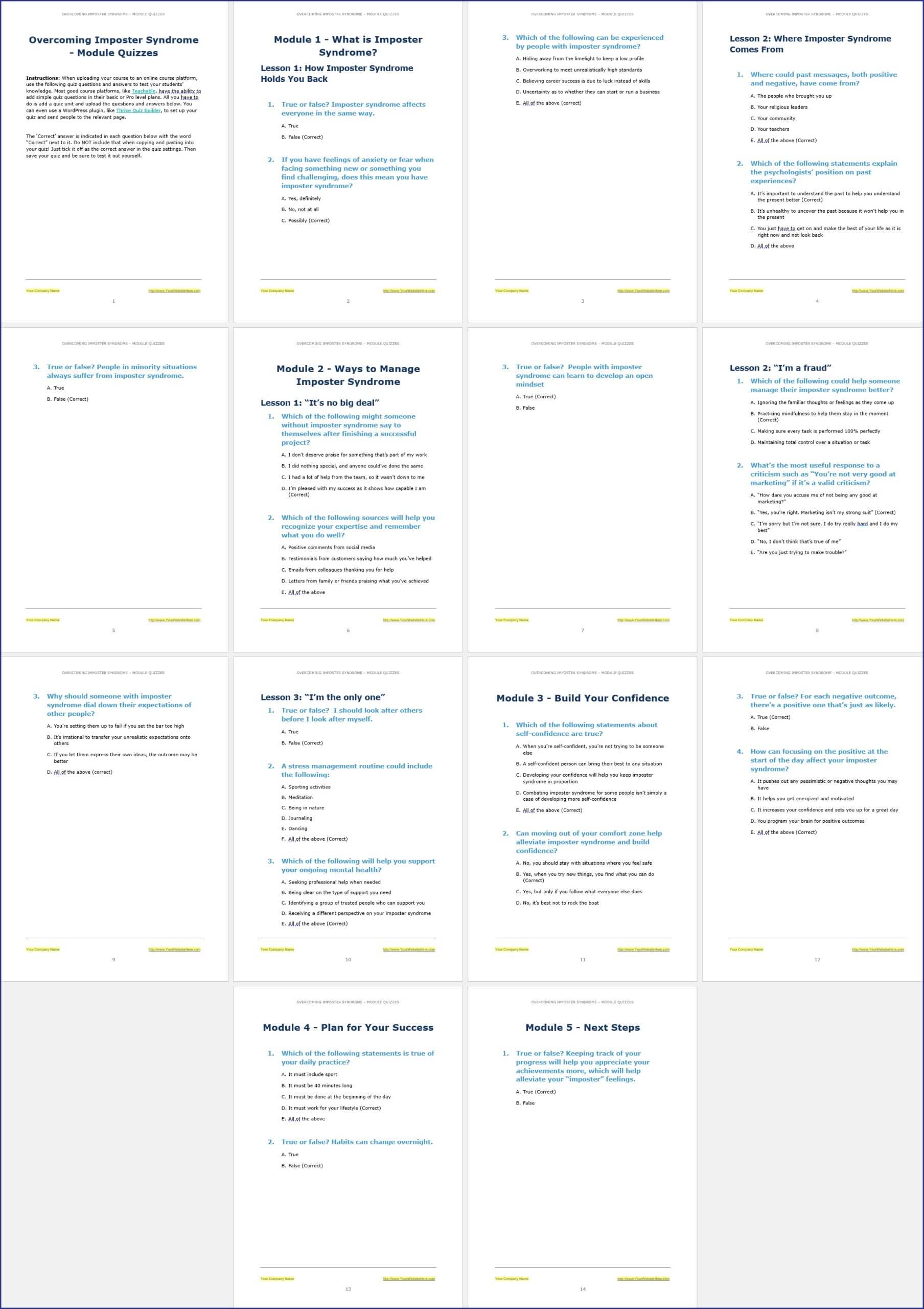 Overcoming Imposter Syndrome Upgrade - Module Quizzes Overcoming Imposter Syndrome Upgrade Module Quizzes scaled