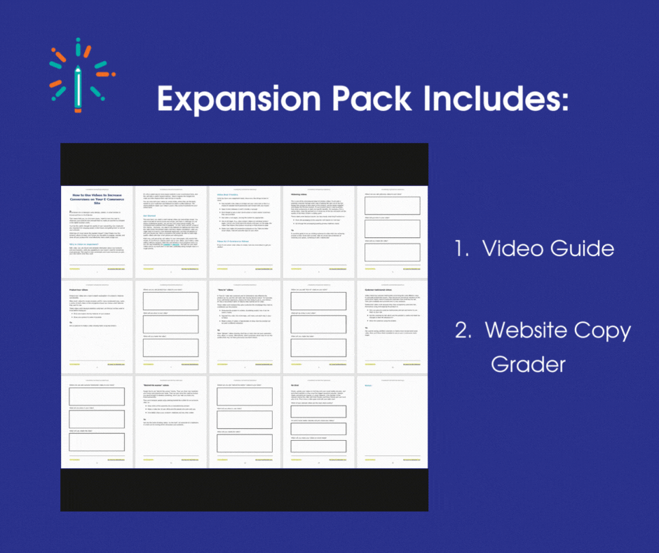 E Commerce Copywriting Essentials Ex Pack Sales Page gif