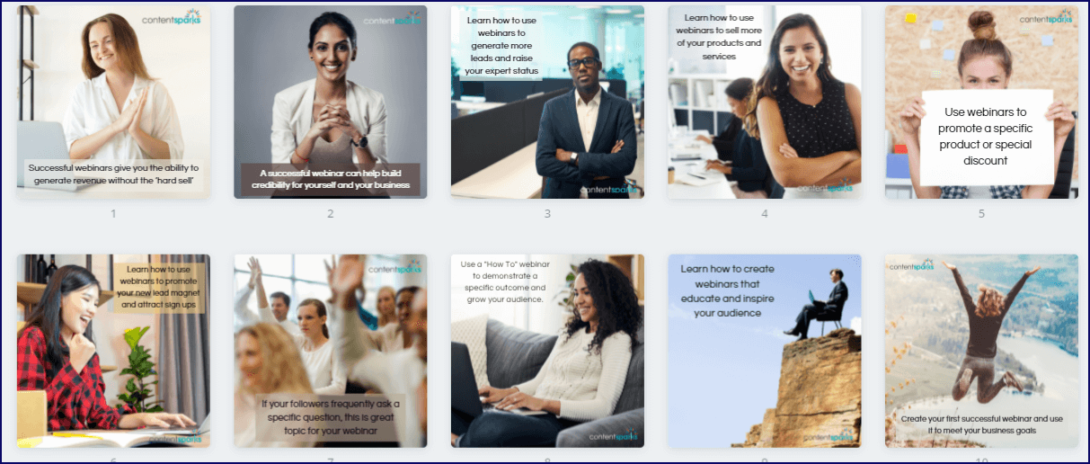 Selling With Webinars Ex Pack Social Media Images