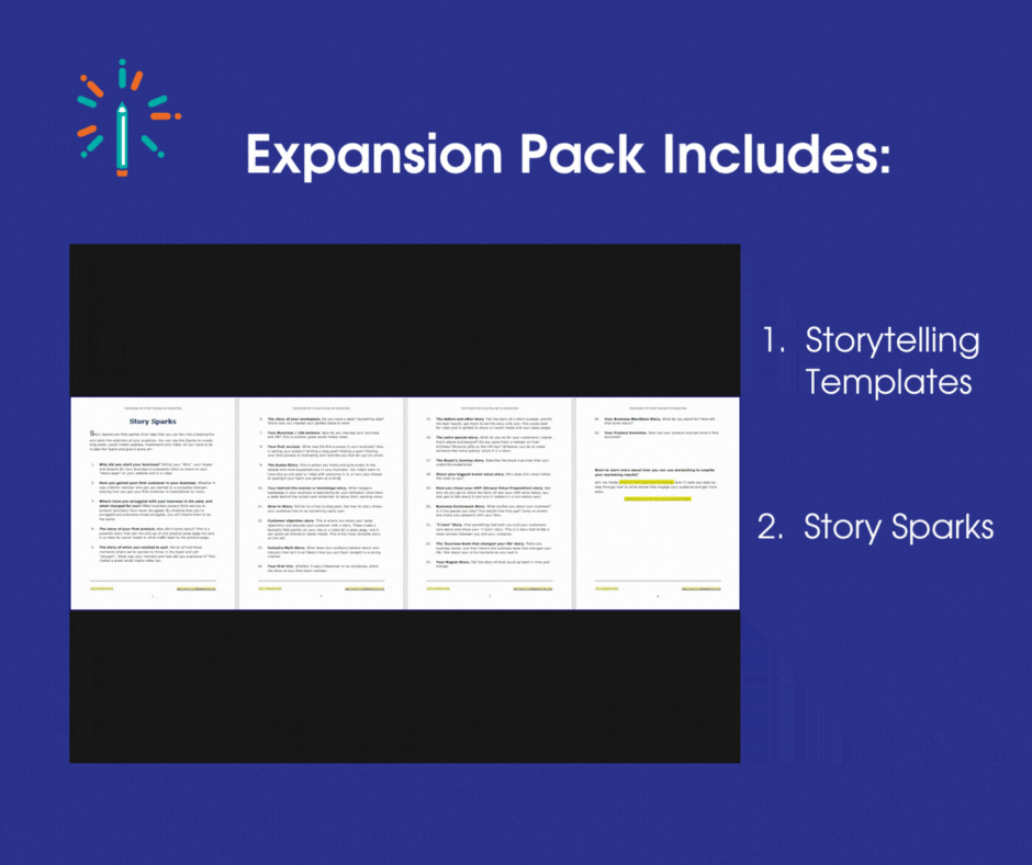 Storytelling Ex Pack - Sales Page gif Storytelling Ex Pack Sales Page gif