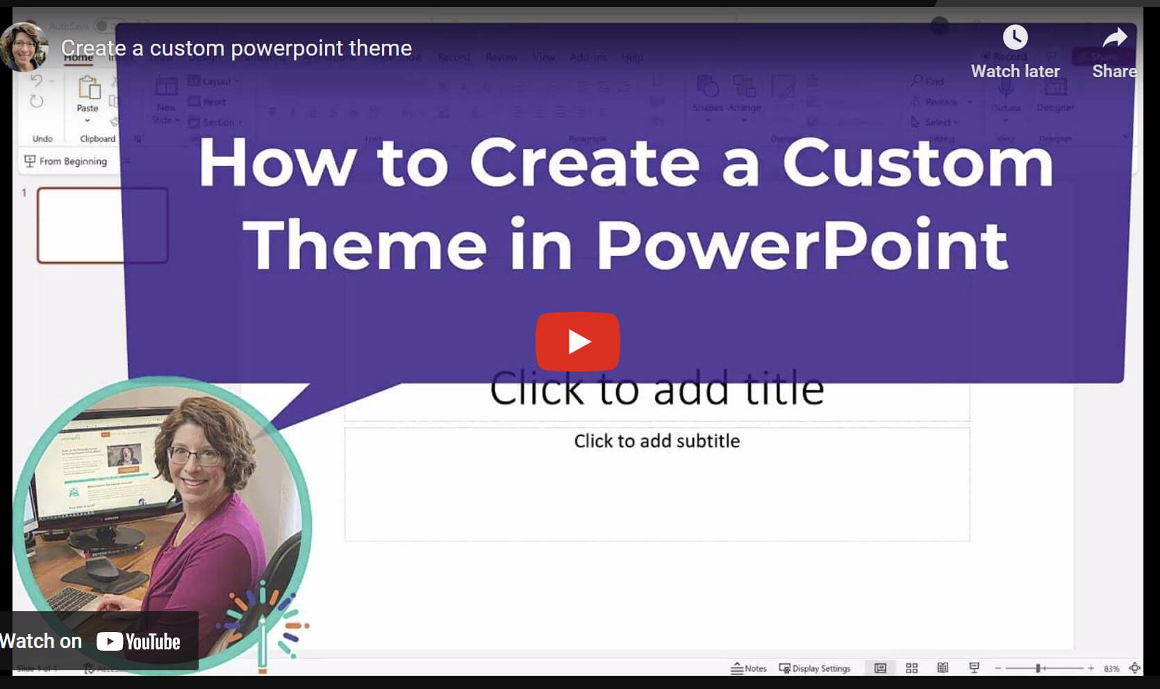 thumbnail-create a custom theme in powerpoint demo How to Create a Custom Theme in PowerPoint