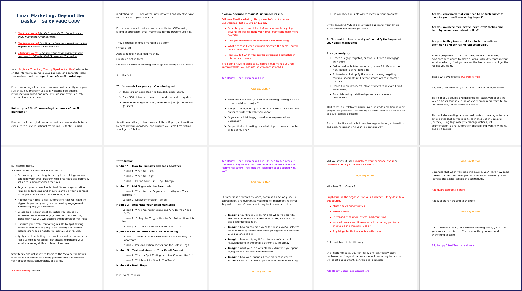 EmailMktgUpgrade_SalesPageCopy EmailMktgUpgrade SalesPageCopy