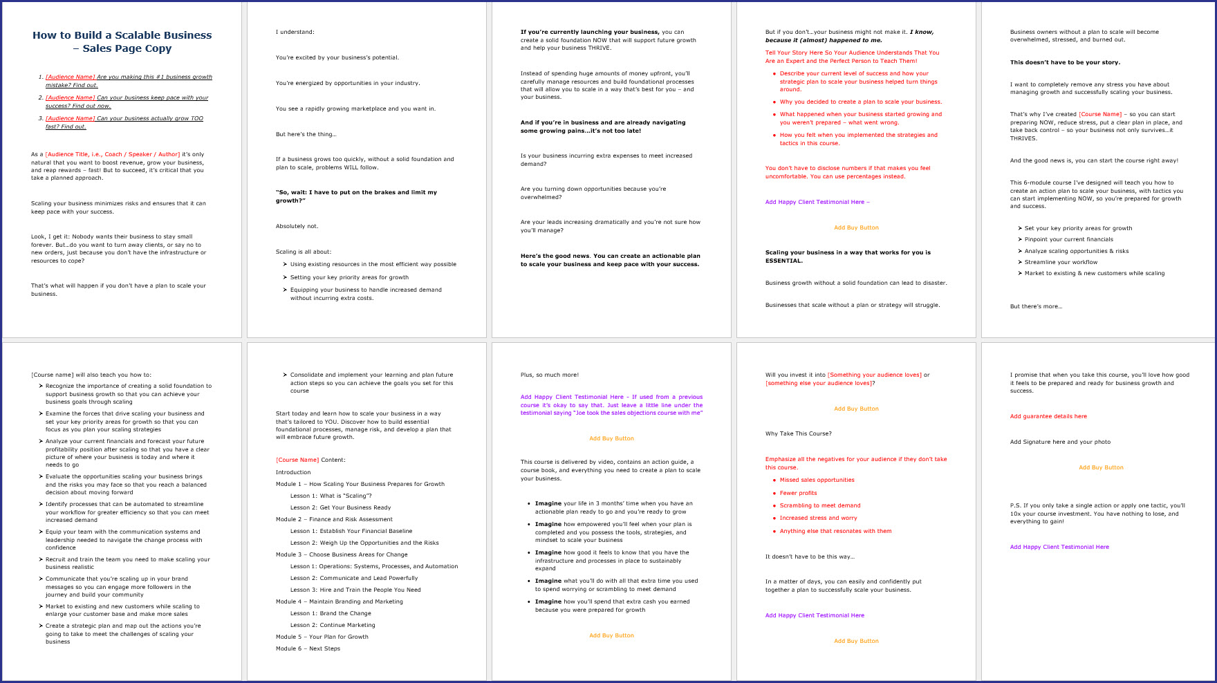 ScalableBizUpgrade SalesPageCopy