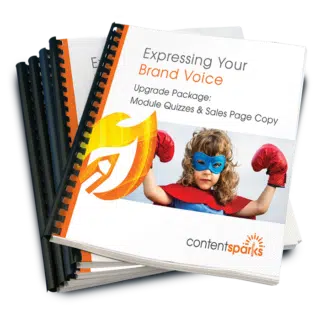 Expressing Your Brand Voice – Upgrade Pack