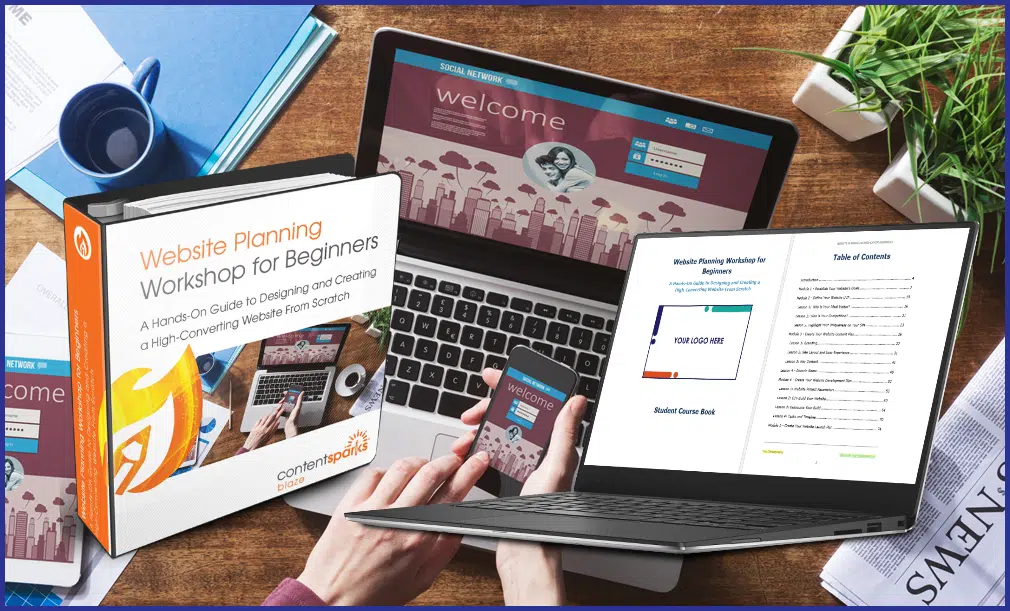 WebsitePlanning_SalesPageCollage Website Planning PLR Course for Beginners