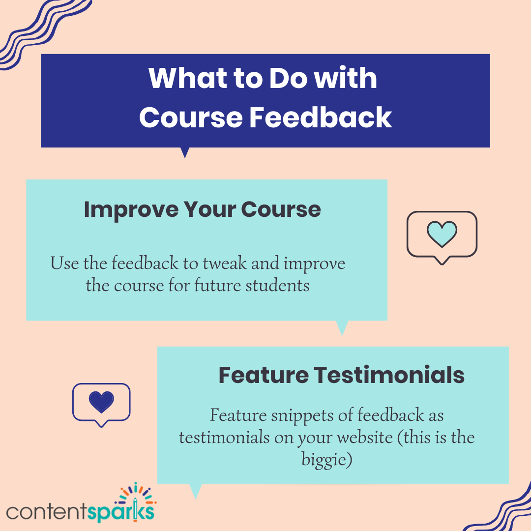 What to Do with Course Feedback (1) What to do with feedback from your online course