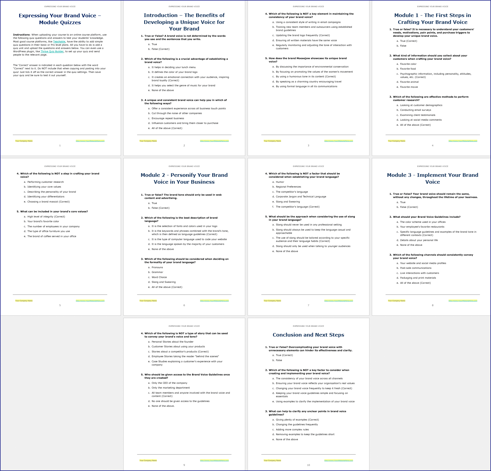 BrandVoice_ModuleQuizzes BrandVoice ModuleQuizzes
