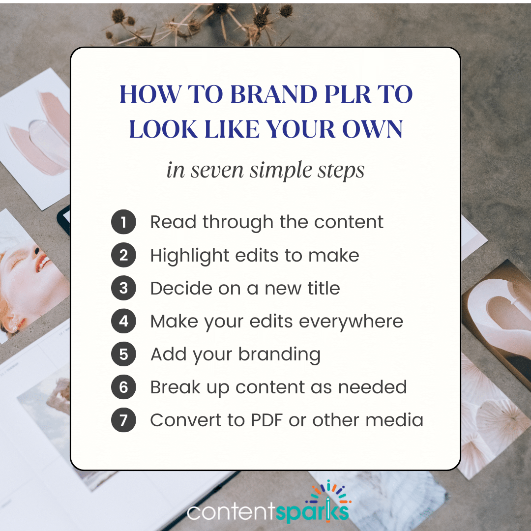 Blog Post Graphic - How to Brand PLR to Look Like Your Own Blog Post Graphic How to Brand PLR to Look Like Your Own