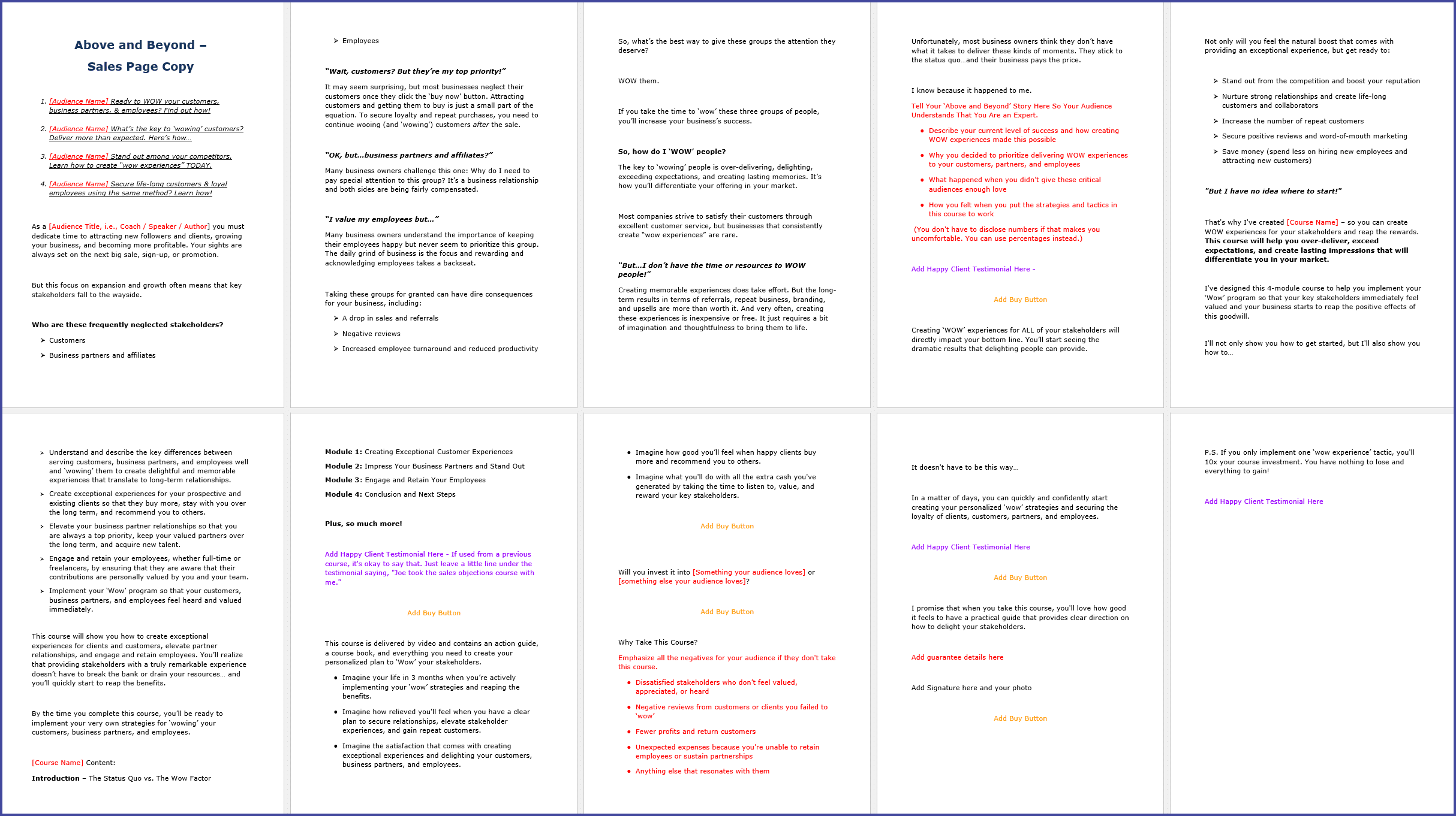 AboveBeyond_SalesPageCopy AboveBeyond SalesPageCopy