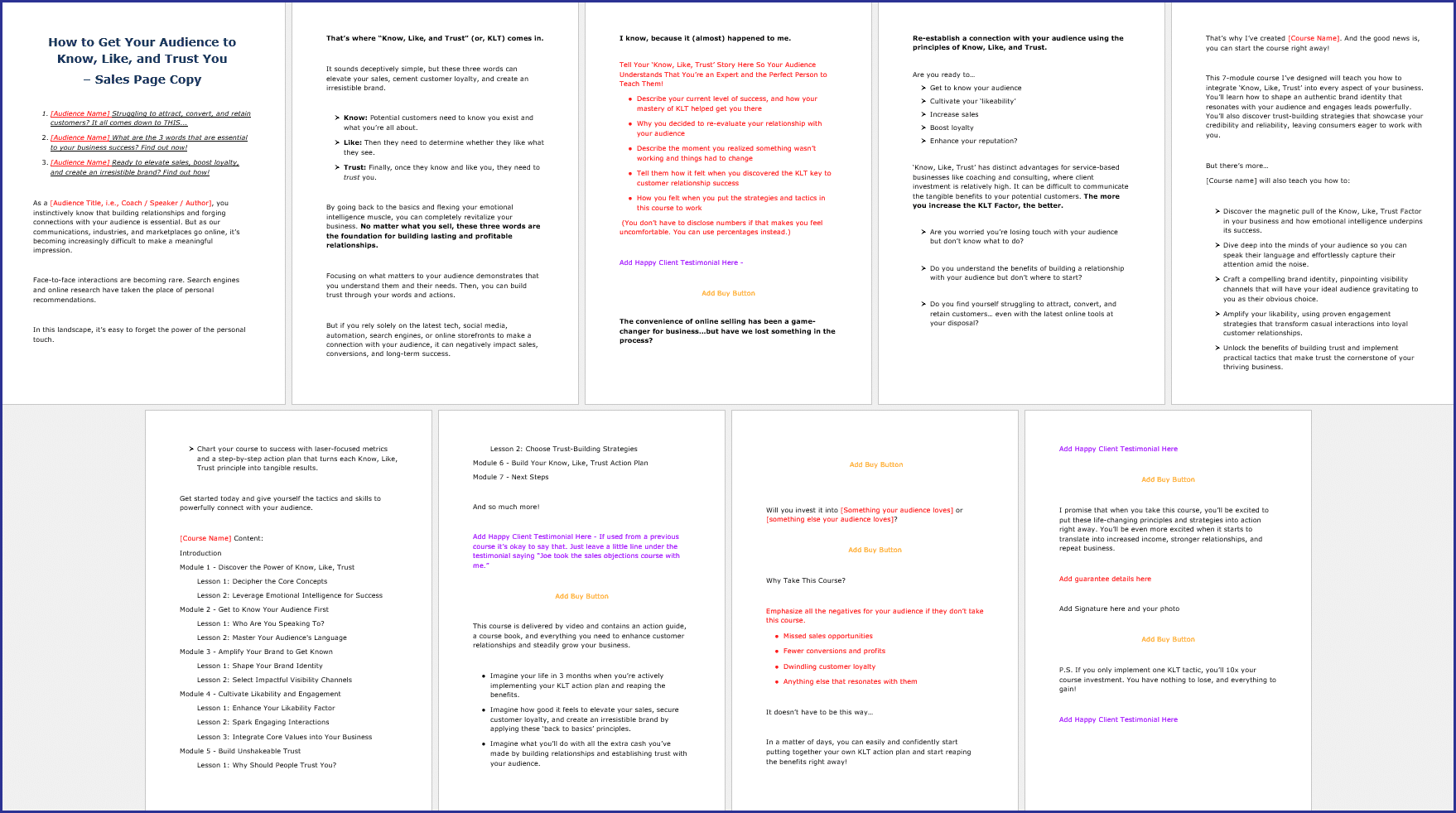 KnowLikeTrust_SalesPageCopy KnowLikeTrust SalesPageCopy