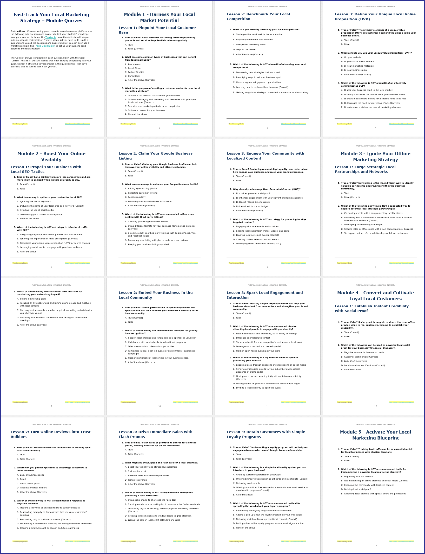 LocalMktg_ModuleQuizzes Fast-Track Your Local Marketing Strategy - Module Quizzes