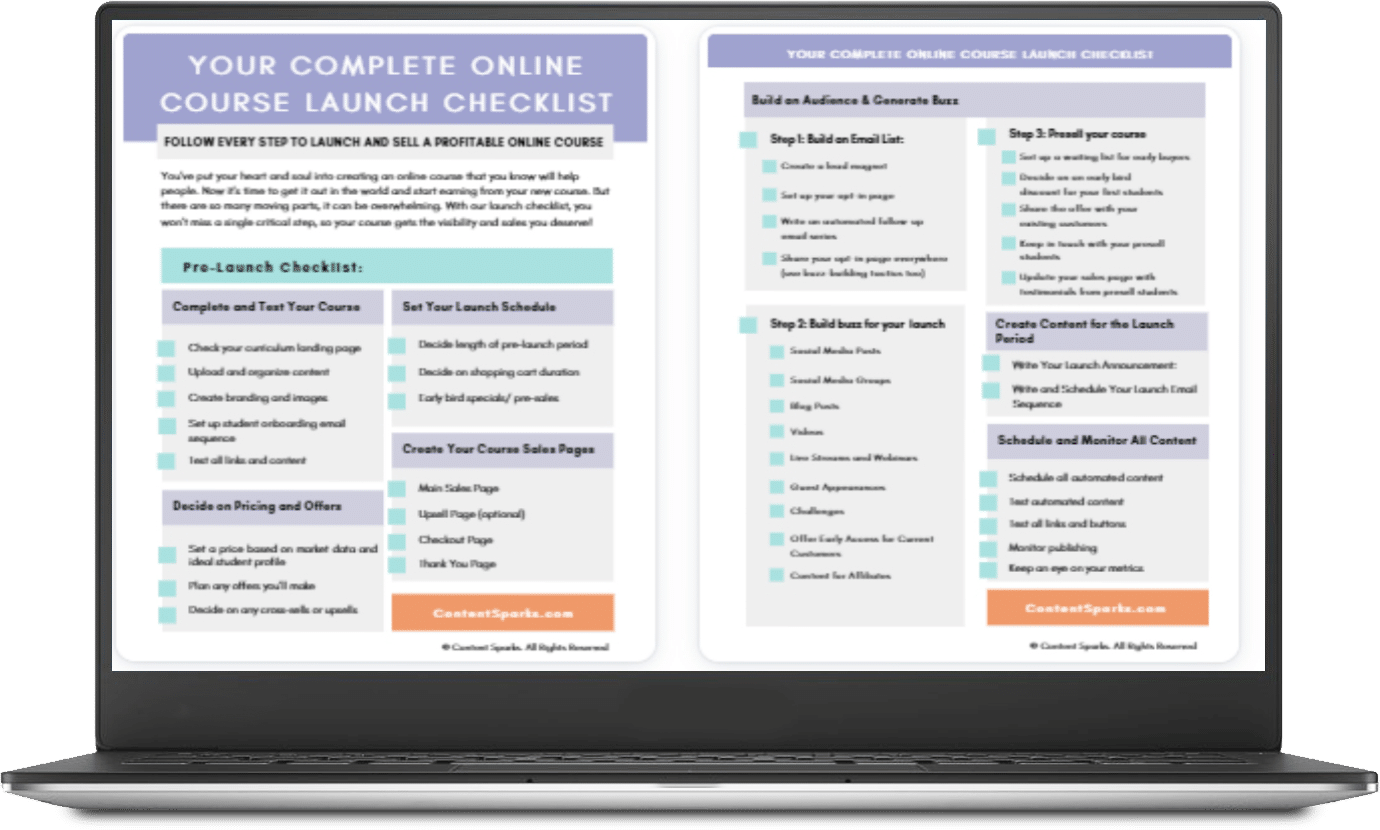 LaunchChecklist_CTALaptop The Ultimate Online Course Launch Checklist