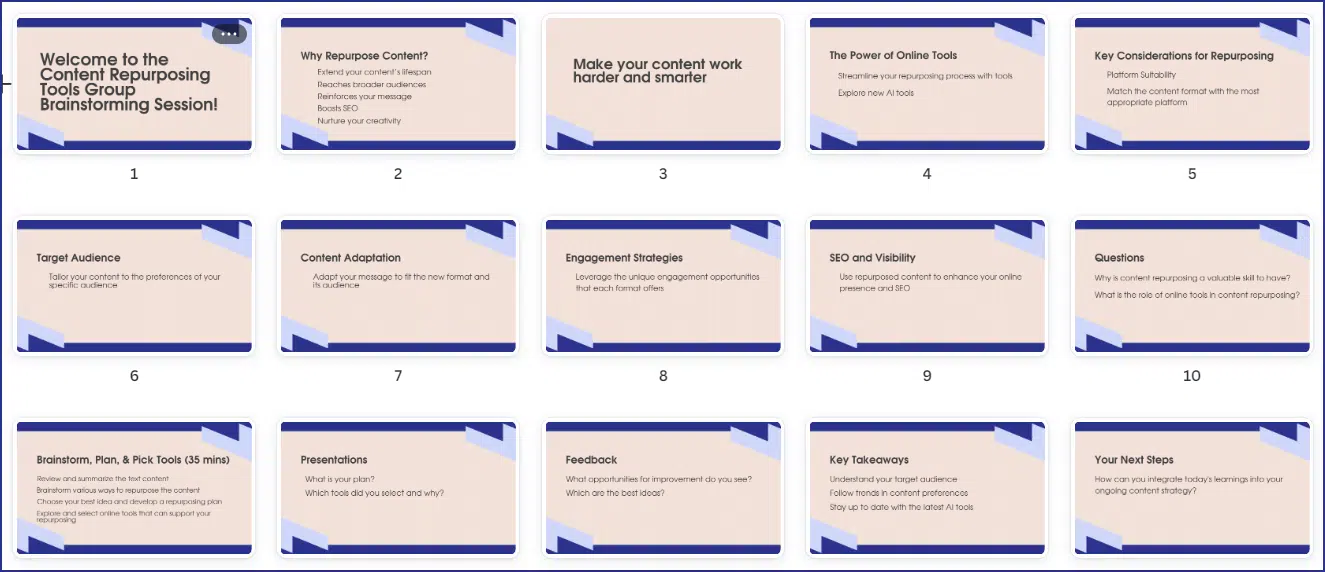 RepurposeContent_ToolsActivitySlides RepurposeContent ToolsActivitySlides