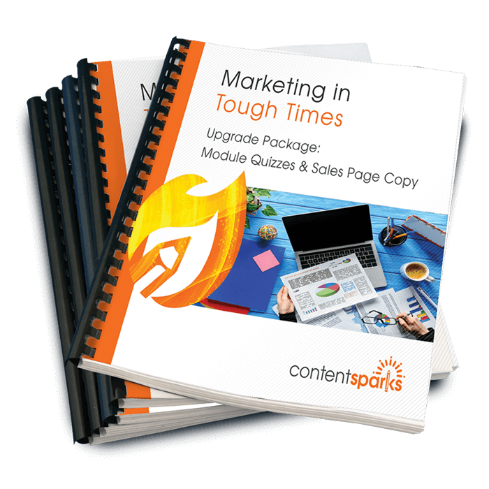 MktgInToughTimesUpgrade_ecover3D Marketing in Tough Times Upgrade Pack