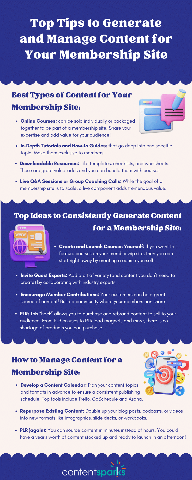 Blog Post - Top Tips to Generate and Manage Content for Your Membership Site Top Tips to Generate and Manage Content for Your Membership Site
