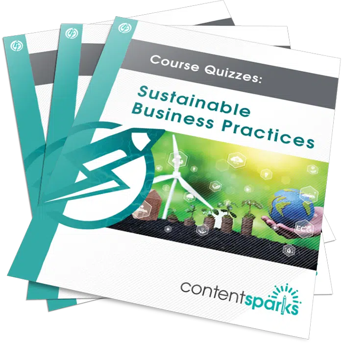 Sustainable Business Practices PLR Course Quizzes