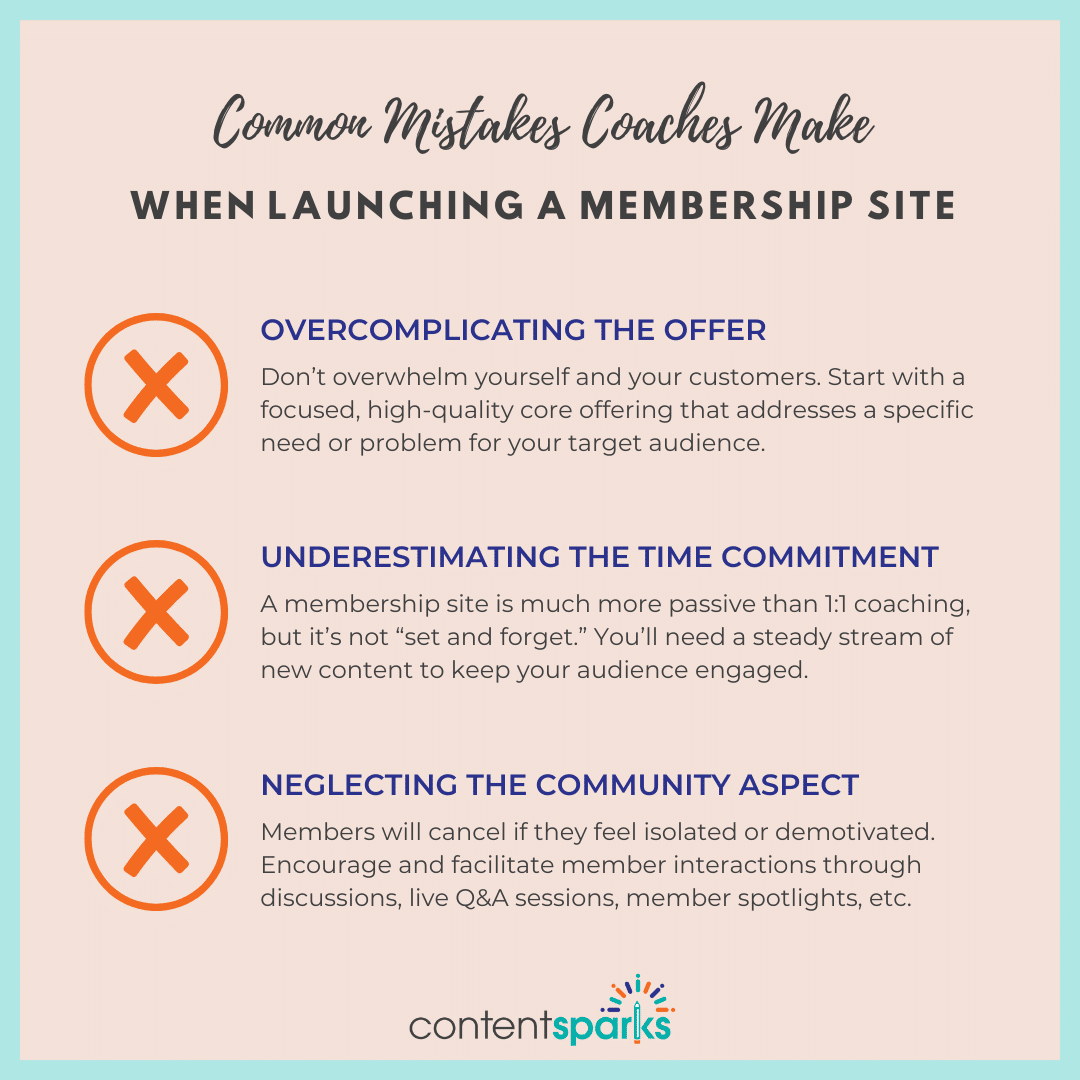 3 Mistakes Coaches Make When Launching a Membership Site 3 Mistakes Coaches Make When Launching a Membership Site