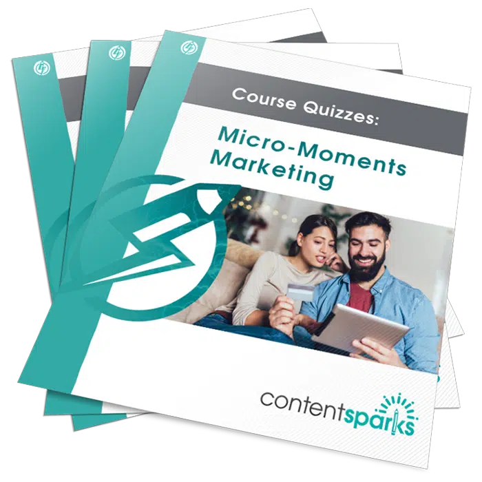 Micro-Moment Marketing - PLR course quizzes