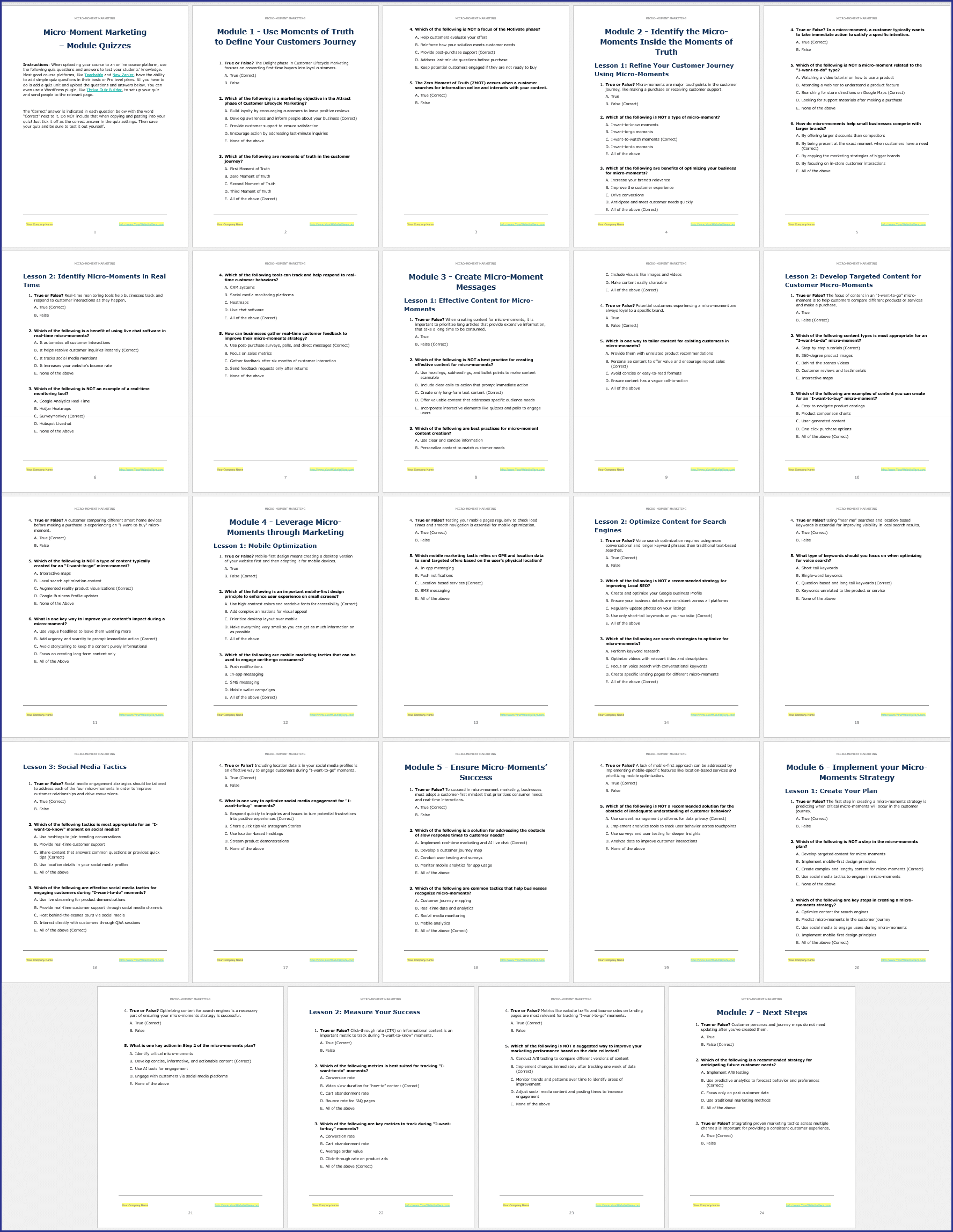 MicroMoments_Quizzes Micro-Moment Marketing - PLR course quizzes