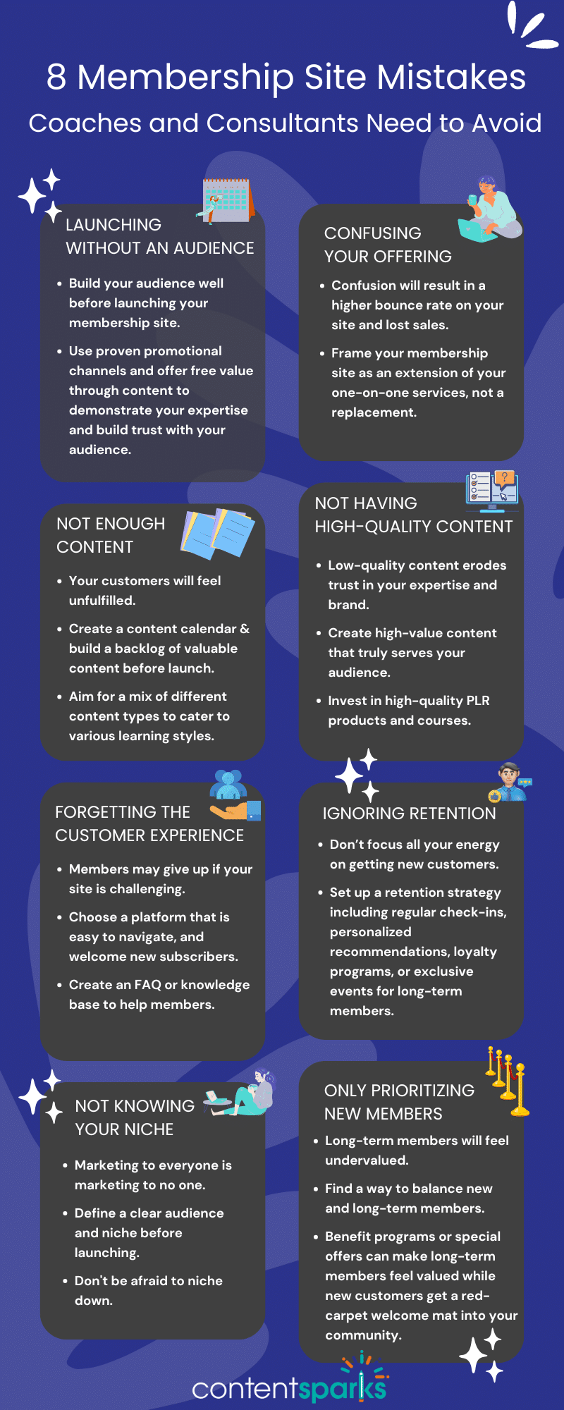Blog Post - 8 Membership Site Mistakes 8 Membership Site Mistakes Coaches and Consultants Need to Avoid
