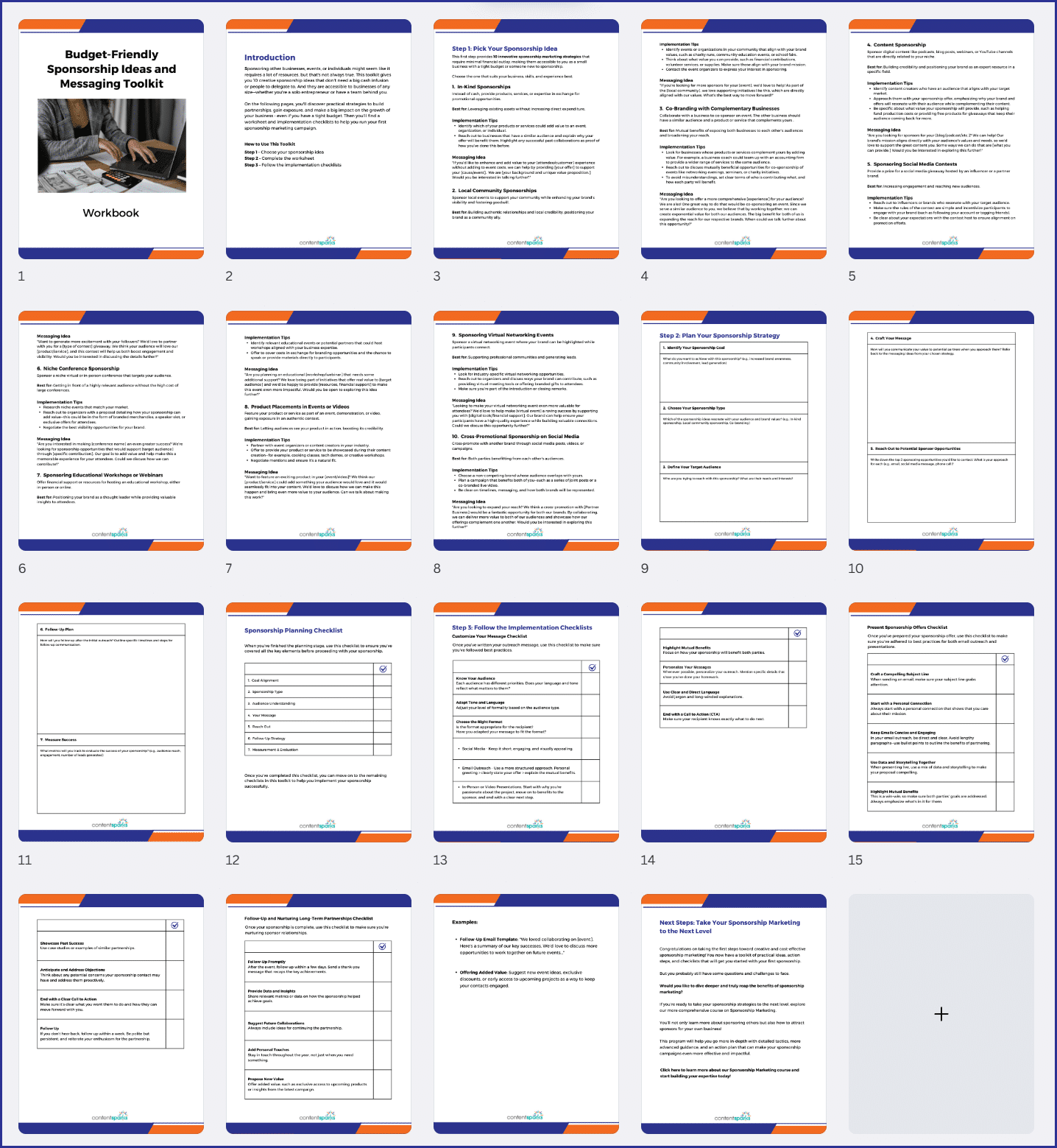 SponsorshipMktg_ToolkitWorkbook Budget-Friendly Sponsorship - Workbook