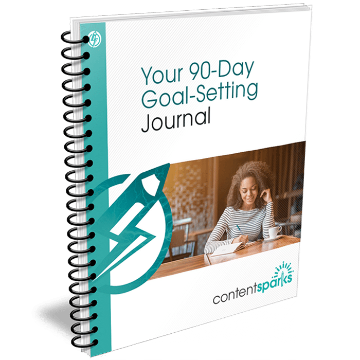 GoalSettingJournal_eCover3D 90-Day Goal Setting PLR Journal