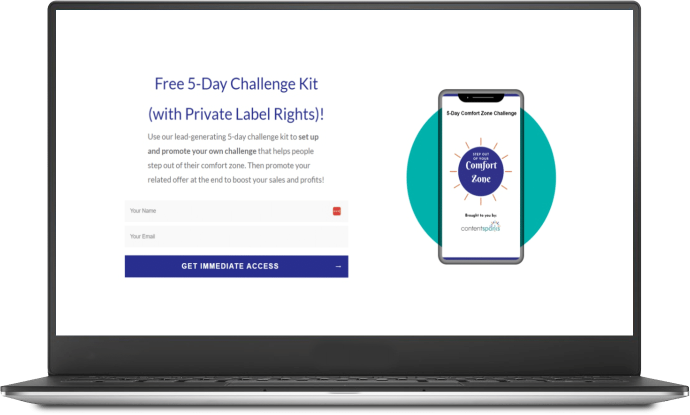 FreeComfortZoneChallenge CTALaptop