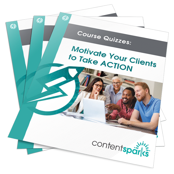 TakeActionQuizzes_eCover3D Motivate Your Clients to Take ACTION PLR Course Quizzes
