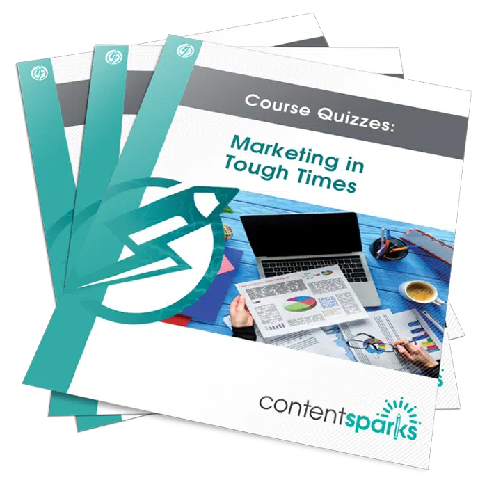 Marketing in Tough Times PLR Course Quizzes