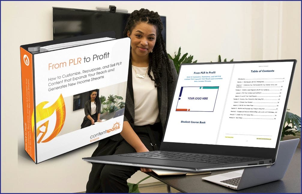UsePLR_SalesPageCollage From PLR to Profit PLR Course