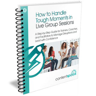 Handle Tough Moments in Live Group Sessions PLR Workbook