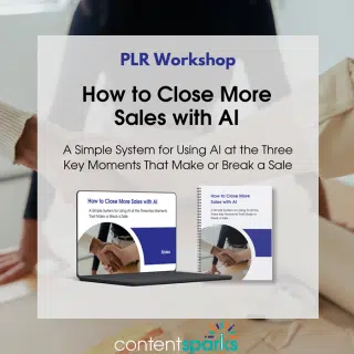How to Close More Sales with AI PLR Course